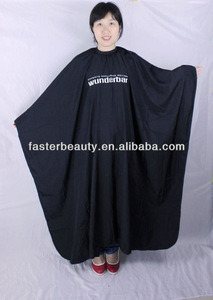 from china guang zhou black customized barber cape