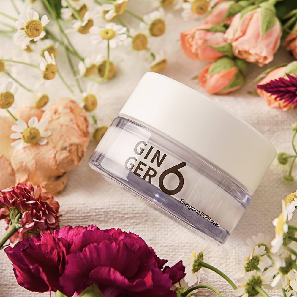 GINGER6 Energizing PEPTI cream Skin care, night cream, elastic cream, basic cosmetic