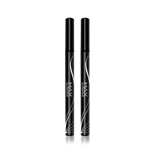 Halal organic 24 hour long lasting eye makeup wholesale black dark brown natural vegan matte makeup waterproof liquid eyeliner