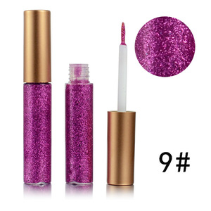 High quality waterproof eye liner private Label 12 color liquid glitter Eyeliner vegan eyeliner