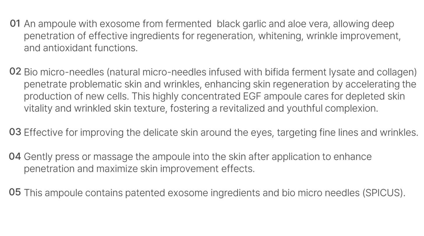 [LARACLARA] EXO-AG MTS AMPOULE, skin care 