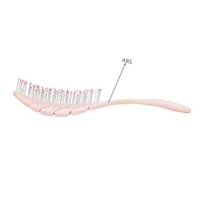 Leave Shape Wet and Dry Curved Vent Detangle Hair Brush Scalp Comb