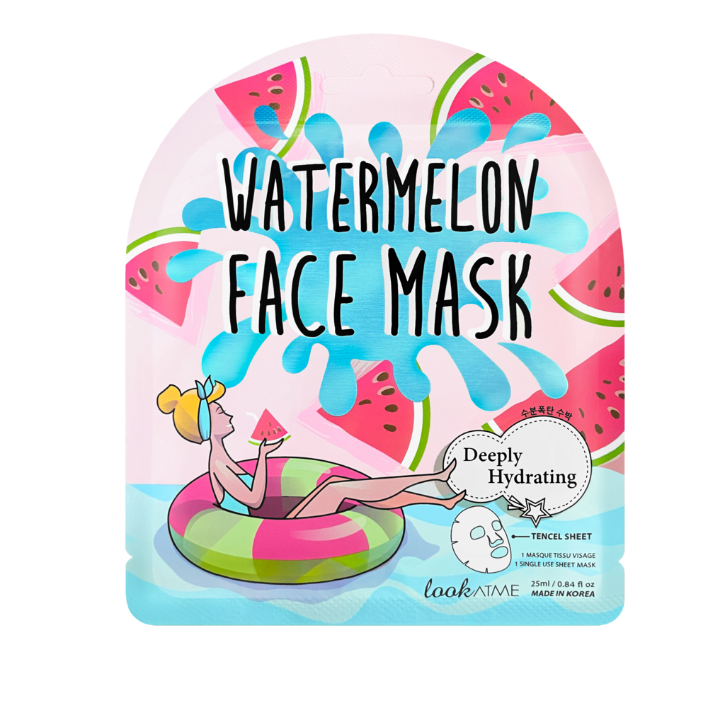 lookATME WATERMELON TENCEL FACE MASK