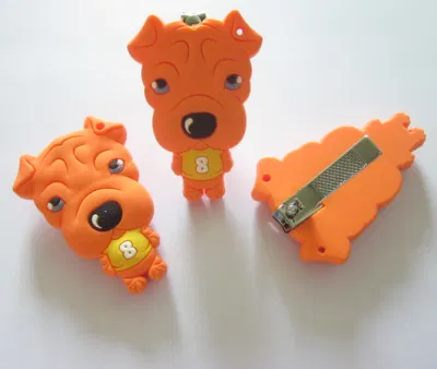 Lovely Cute Dog Shape Cartoon Nail Clipper with Silicon Cover