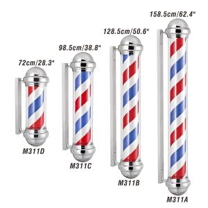 M311 Magic hair salon equipment barber pole decorative rotating barber shop lamp