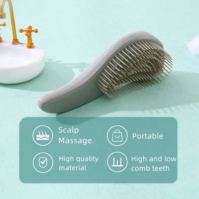 Marbled Soft Teeth Smooth Massage Hair Beauty Brush Comb