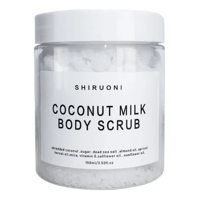 OEM Factory Directly 100% Natural Sugar Coconut Rose Exfoliating Organic Fruit Salt Body Scrubs