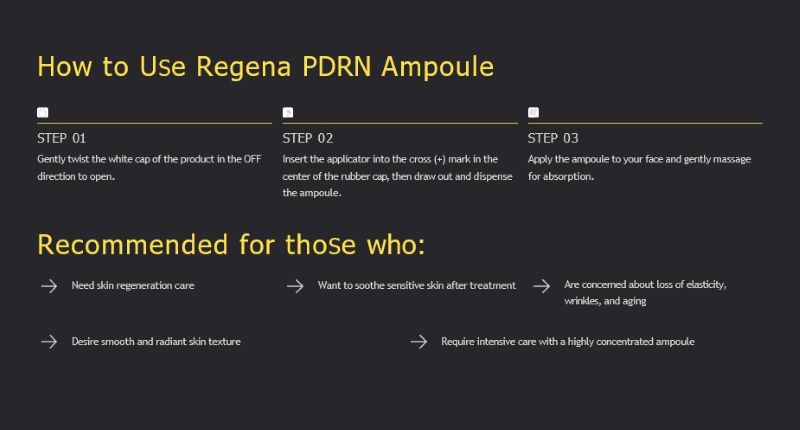 PDRN Genesis Ampoule, High-concentration PDRN (50,000 ppm) 