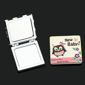 Personalized Square Travel Pocket Mirror Portable Cosmetic Mirror/Makeup Mirror