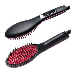 Popular Ceramic Fast Electric Brush Hair Straightener