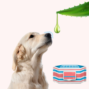 Portable disinfecting natural care soft grooming pet special wet wipes