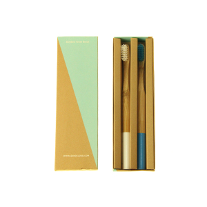 Private Label Colored Bamboo Charcoal Toothbrush Biodegradable