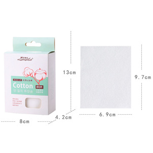 Private label cosmetic pads organic facial cotton pad manufacturer