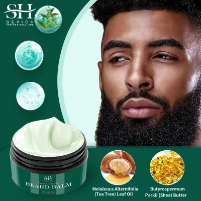 Private Label Organic Beard Growth Balm Natural Vegan Strengthen Soften Men Beard Balm