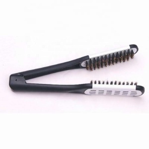 professional straightening hair brush double side boar bristle styling salon  brush hair