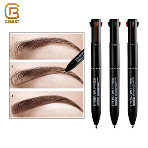 QIBEST Manufacturer Makeup Wholesale Cosmetic Art Peel Off Auto Automatic Waterproof Eyebrow Pencil