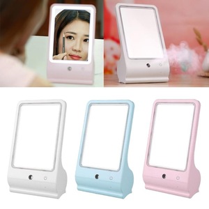 Sprayer High Quality makeup mirror with lights Portable LED compact mirrors led mirror Skin Care and Make Up Tool 2 in 1