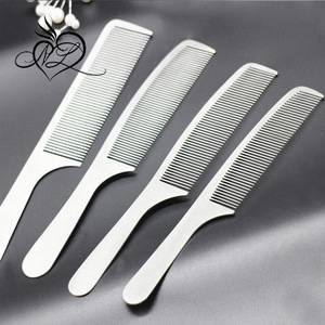 Stainless Steel Professional Hair Comb Ultra-thin Anti-Static B Salon Hair Styling Hairdressing Barbers Brush Combs