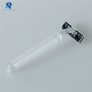 Top quality twin blade clear handle disposable shaving razor