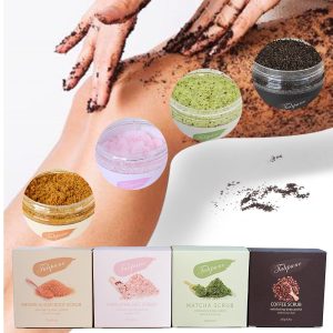 Wholesale Bulk Organic Coffee Matcha Green-tea Brown Sugar Himalaya Exfoliator Whitening Moisturizing  Body Scrub