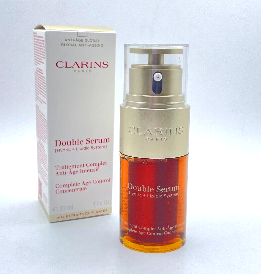 CLARINS Double Serum Complete Age Control Concentrate 30ml, NIB Pump