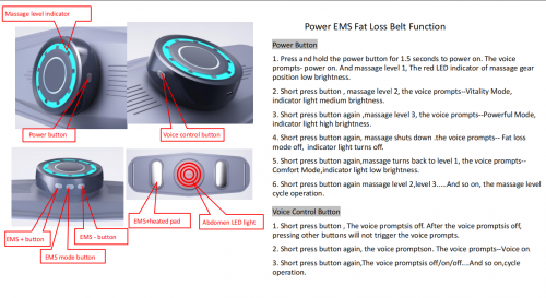 Power Pulse Fat Burning Belt - EMS Waist Massager for Weight Loss & Body Shaping