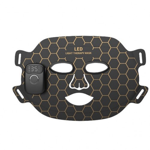 LED Colorful Light Touch Mask Beauty Instrument Black