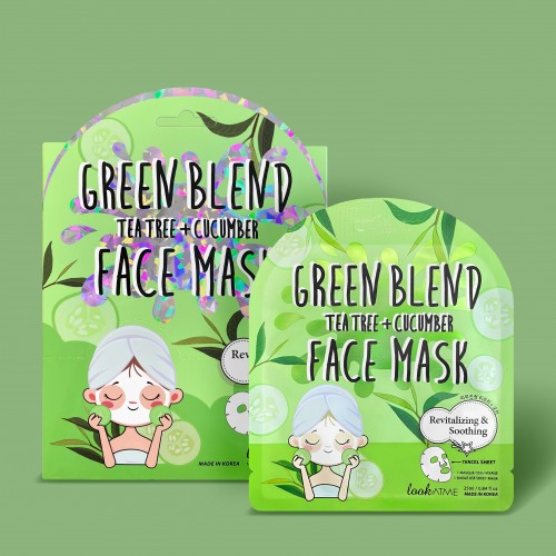 lookATME GREEN BLEND TENCEL FACE MASK