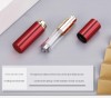 Mini 5ML Pocket Size Unique Design Vertical Striped Anodized Gold Color Aluminum Spray Perfume Bottle