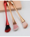 Professional Powder Brush with Metal Handle – Soft Synthetic Face Makeup Brush