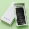 Korean Private Label Lashes Premium Luxury Mink Silk Soft Faux Mink Volume Eyelashes Extension