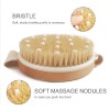 Natural Boar Bristles Body Scrubber Dry Brushing Shower Brush Exfoliating Bath Brushes Sponges Scrubbers for Beautiful Soft Skin