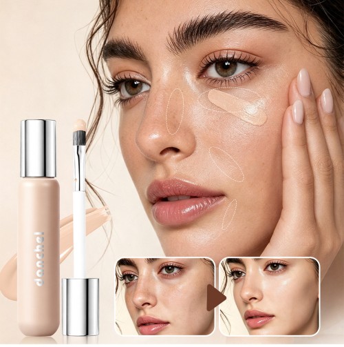 Wholesale Private Label Tattoo Uniform Skin Tone Concealer Spot Acne Mark and Tear Trough Concealer Liquid