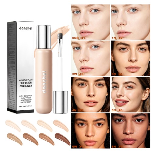 Wholesale Private Label Tattoo Uniform Skin Tone Concealer Spot Acne Mark and Tear Trough Concealer Liquid