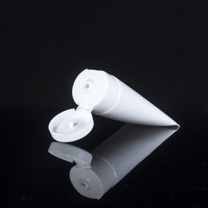 100ml lotion cream storage package white color screw cap soft cosmetic tube