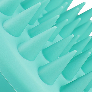 2019New Amazon  silicone head massager brush scalp massage hair comb for  bandruff cleansing