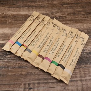 2021 custom private logo label 100% pure natural organic biodegradable ecological bamboo toothbrush