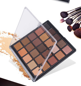 25 Colors Eyeshadow Palette Pressed Powder Eyeshadow Plate Pearl Gloss Matt Highlights Powder