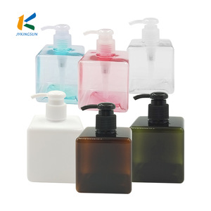 250ml450ml 680ml brown square plastic PETG foaming hand washing soap pump bottles