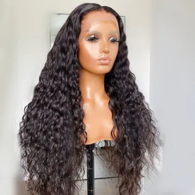 5X5 Lace Closure Human Hair Wig Curly Clsoure Frontal Wig