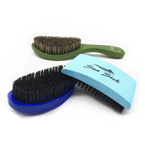 Amazon Hot Selling Factory Price100% Boar Bristle Beard Brush And Wave Brush Boar Bristle 360 Curve Wave Brush Wholesale