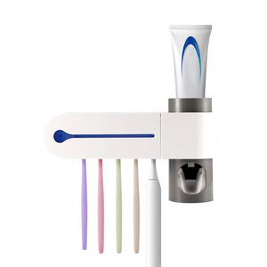 Bathroom Set UV Toothpaste Dispenser Holder Toothbrush Sterilizer