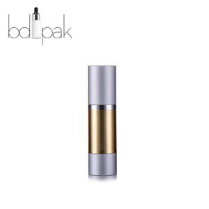 BDPAK Gold plastic cosmetic packaging 15ml 30ml 50ml airless pump bottle