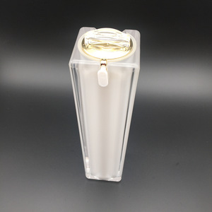 beauty cosmetics packaging pearl white airless pump bottle