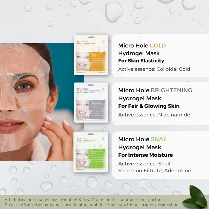Beauugreen Micro-hole Hydrogel Face Masks