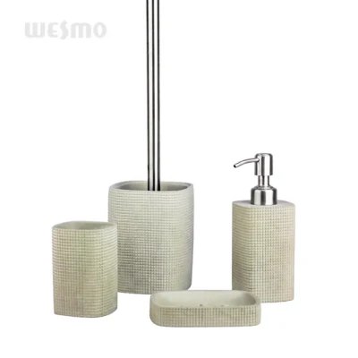 Cement Concrete Bathroom Accessories Manual Hand Sanitizer Lotion Bottle Liquid Soap Dispenser