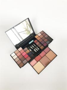 China supplier Mini combination super luxury 36 colors eyeshadow palette lipgloss blusher palette with mirror