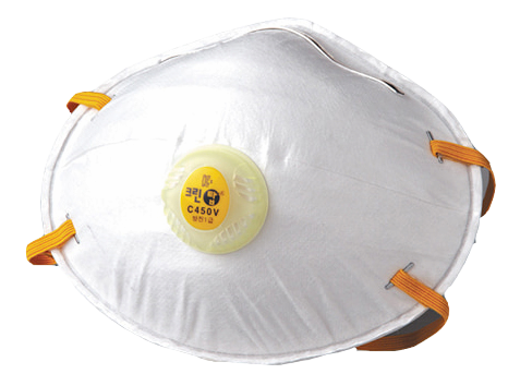 [Clean TOP] C450V, Cup-style Disposable Respirator, Filtering, Indusrial mask, Dustproof Mask