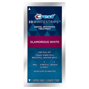 Crest 3D White Glamorous White Whitestrips 1 box 14 Pouches 28 Strips Teeth Whitening strips