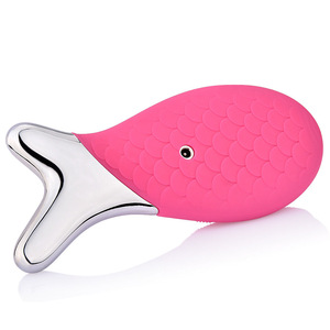 Electric Rechargeable Fish Scraping Plate Silicone Facial Cleanser Brush Vibration Massage Multi-Functional Beauty Equipment